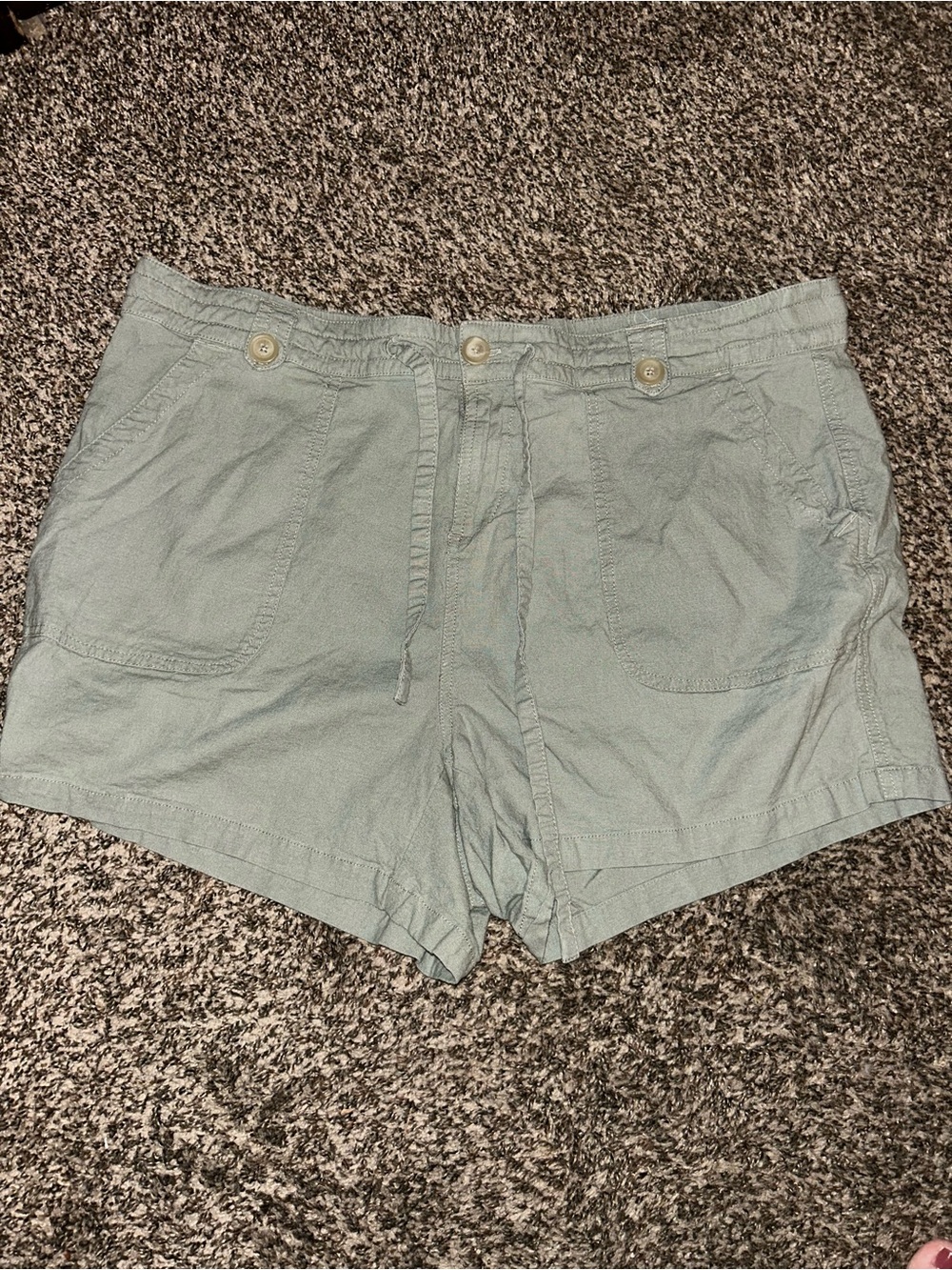 torrid Light Sage Green Drawstring Casual Shorts
